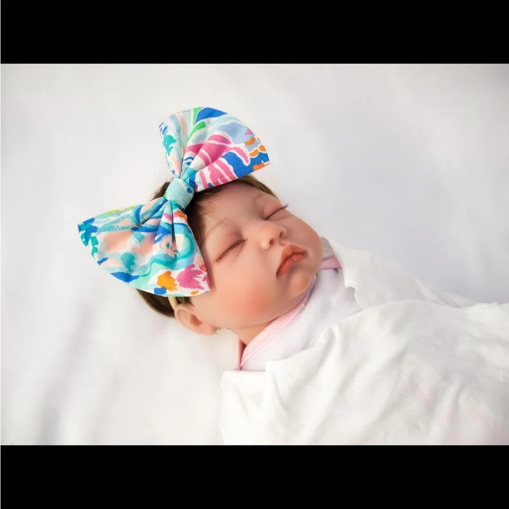 Lilly Pulitzer Bow Headband for Kids Baby’s Elephant Bazaar Or Mermaid Cove